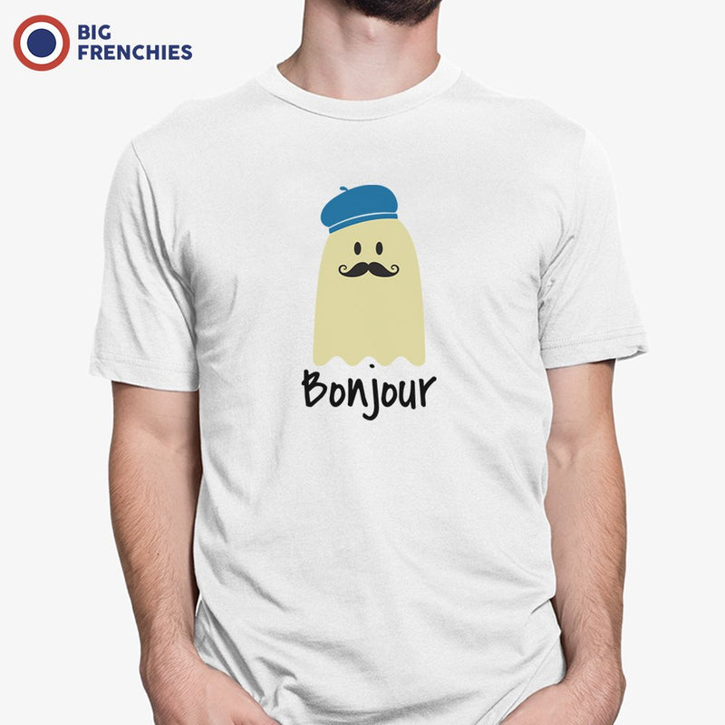 Bonjour French Ghost Halloween Men's Organic Cotton Tee