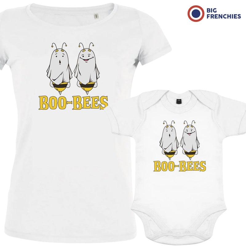 Boo-Bees Halloween Mom and Baby Organic Cotton family Set (Set of 2)