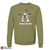 French Boo-Dog Halloween Unisex Organic Cotton Sweatshirt