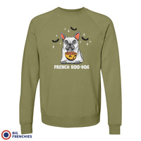French Boo-Dog Halloween Unisex Organic Cotton Sweatshirt