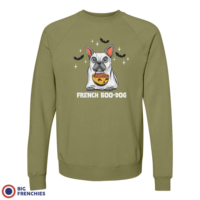 French Boo-Dog Halloween Unisex Organic Cotton Sweatshirt