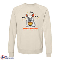 French Boo-Dog Halloween Unisex Organic Cotton Sweatshirt