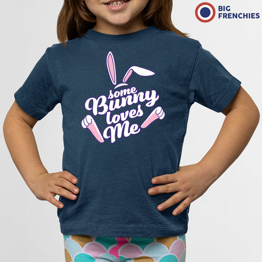 Some Bunny Loves Me Youth & Toddler Organic Cotton Tee