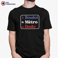 Boulot, Métro, Dodo Men's Organic Cotton Tee