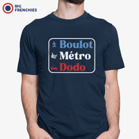 Boulot, Métro, Dodo Men's Organic Cotton Tee