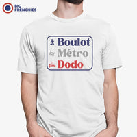 Boulot, Métro, Dodo Men's Organic Cotton Tee