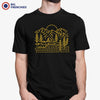 Mountains and Trees with Sun Camping Men's Organic Tee