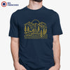 Mountains and Trees with Sun Camping Men's Organic Tee