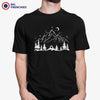 Mountains and Trees at Night Camping Men's Organic Tee