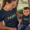 Easter Carrots Mom and Child Organic Cotton T-Shirts family Set (Set of 2)