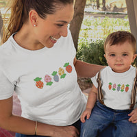 Easter Carrots Mom and Child Organic Cotton T-Shirts family Set (Set of 2)