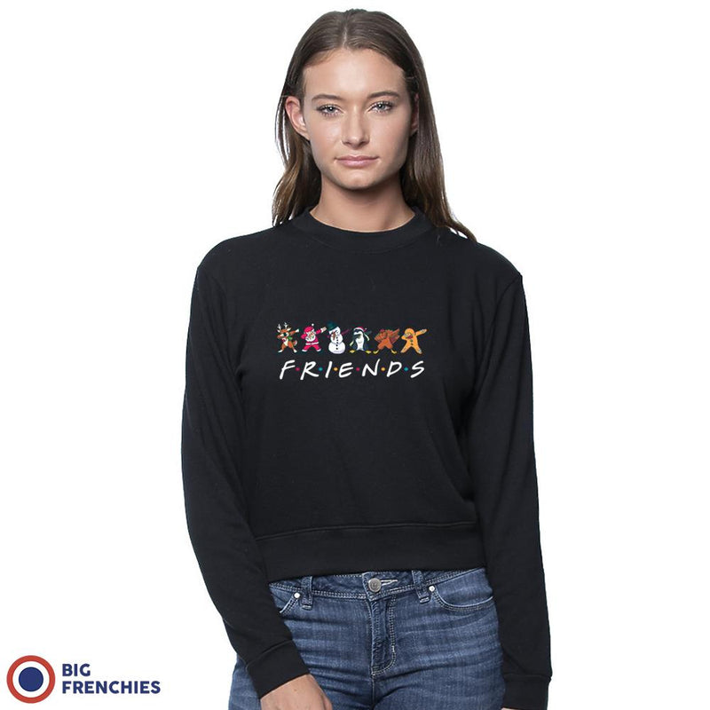 Friends Christmas Women's Organic Cotton RPET French Terry Crew