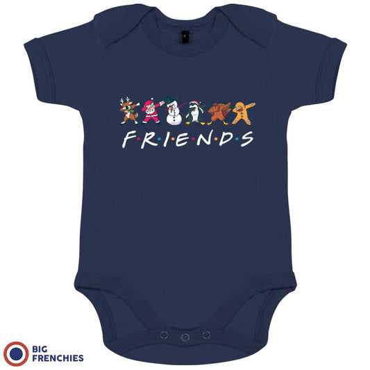 Friends Christmas Organic Cotton Baby Onesie