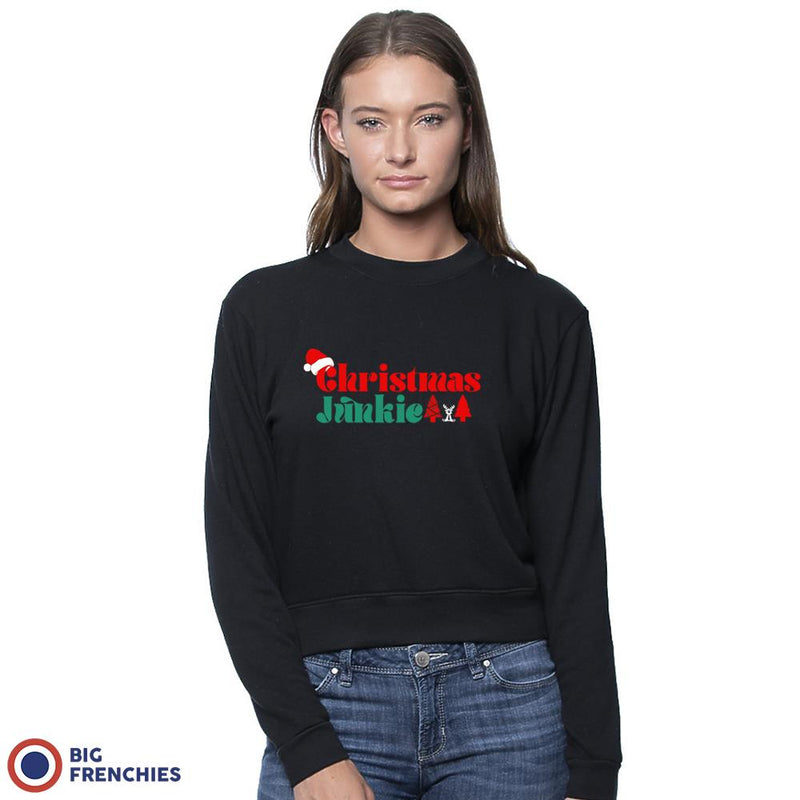 Christmas Junkie Women's Organic Cotton RPET French Terry Crew