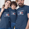 Mostly French and a Wee Bit Irish Matching Organic Cotton T-Shirts Family Set (Set of 3)