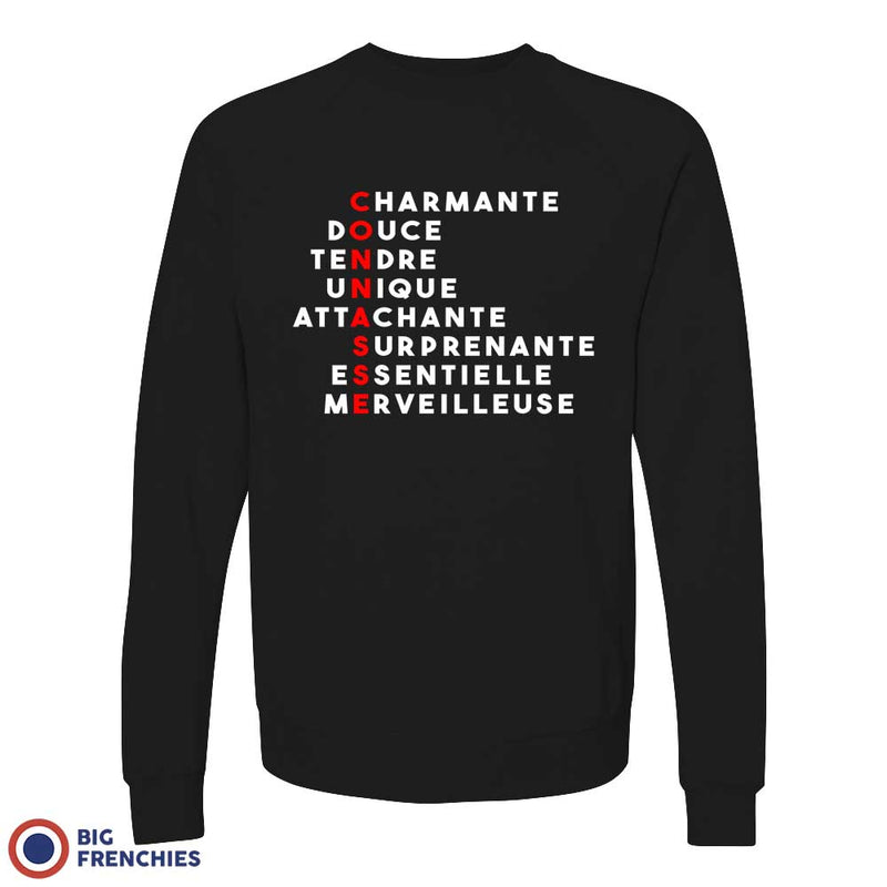 Charmante,  Douce, Tendre Women's Organic Cotton Sweatshirt