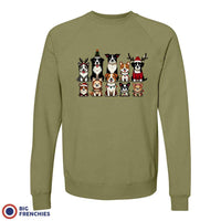 Christmas Dogs Unisex Organic Cotton Sweatshirt