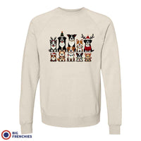 Christmas Dogs Unisex Organic Cotton Sweatshirt