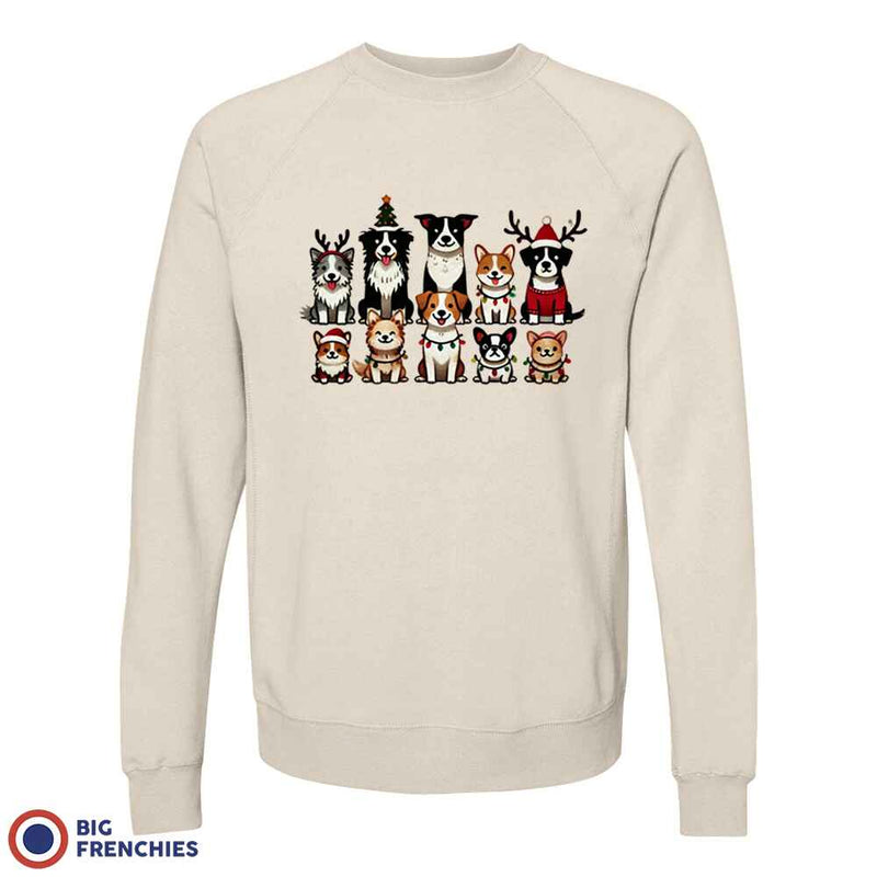 Christmas Dogs Unisex Organic Cotton Sweatshirt