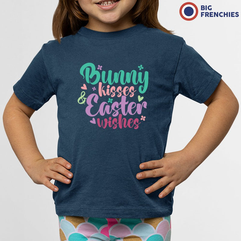 Bunny Kisses Easter Wishes Youth & Toddler Organic Cotton Tee