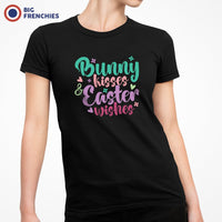 Bunny Kisses Easter Wishes Women's Organic Cotton Tee