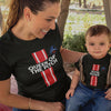 Queen Of The Pitch, Royal Rookie Mom and Child Organic Cotton T-Shirts family Set (Set of 2)