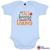 Fall Breeze Autumn Leaves Organic Cotton Baby Onesie