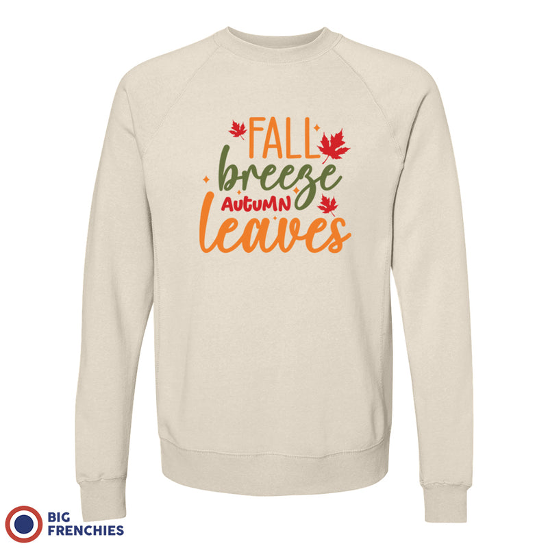Fall Breeze Autumn Leaves Unisex Organic Cotton Sweatshirt