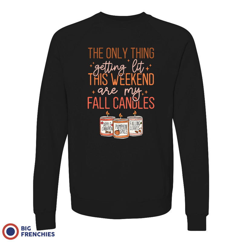 The Only Thing Getting Lit This Weekend Are My Fall Candles Unisex Organic Cotton Sweatshirt