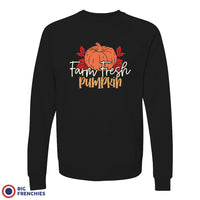 Farm Fresh Pumpkin Unisex Organic Cotton Sweatshirt