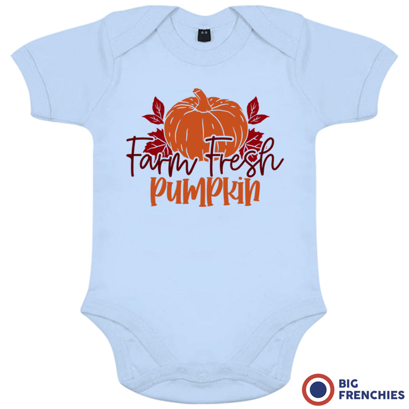 Farm Fresh Pumpkin Organic Cotton Baby Onesie