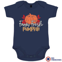 Farm Fresh Pumpkin Organic Cotton Baby Onesie