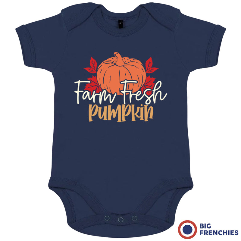 Farm Fresh Pumpkin Organic Cotton Baby Onesie