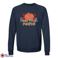 Farm Fresh Pumpkin Unisex Organic Cotton Sweatshirt