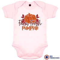 Farm Fresh Pumpkin Organic Cotton Baby Onesie
