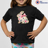 Floral Bunny Youth & Toddler Organic Cotton Tee
