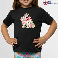 Floral Bunny Youth & Toddler Organic Cotton Tee