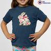 Floral Bunny Youth & Toddler Organic Cotton Tee
