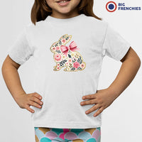 Floral Bunny Youth & Toddler Organic Cotton Tee