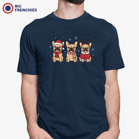 Christmas French Bulldogs Men's Organic Cotton Tee