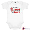 Mets Ton Foulard y Fait Frette Dehors! Christmas Organic Cotton Baby Onesie