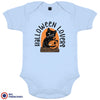 Halloween Lovers With a Cat Organic Cotton Baby Onesie
