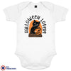 Halloween Lovers With a Cat Organic Cotton Baby Onesie