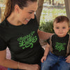 May Your Day Be Touched by Some Irish Luck Mom and Child Organic Cotton T-Shirts family Set (Set of 2)