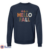 Hello Fall With Pumpkin Unisex Organic Cotton Sweatshirt