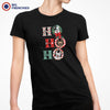 Ho Ho Ho Christmas French Bulldogs Women's Organic Cotton Tee