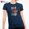 Ho Ho Ho Christmas French Bulldogs Women's Organic Cotton Tee