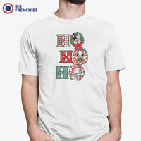 Ho Ho Ho Christmas French Bulldogs Men's Organic Cotton Tee