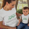 May Your Day Be Touched by Some Irish Luck Mom and Child Organic Cotton T-Shirts family Set (Set of 2)