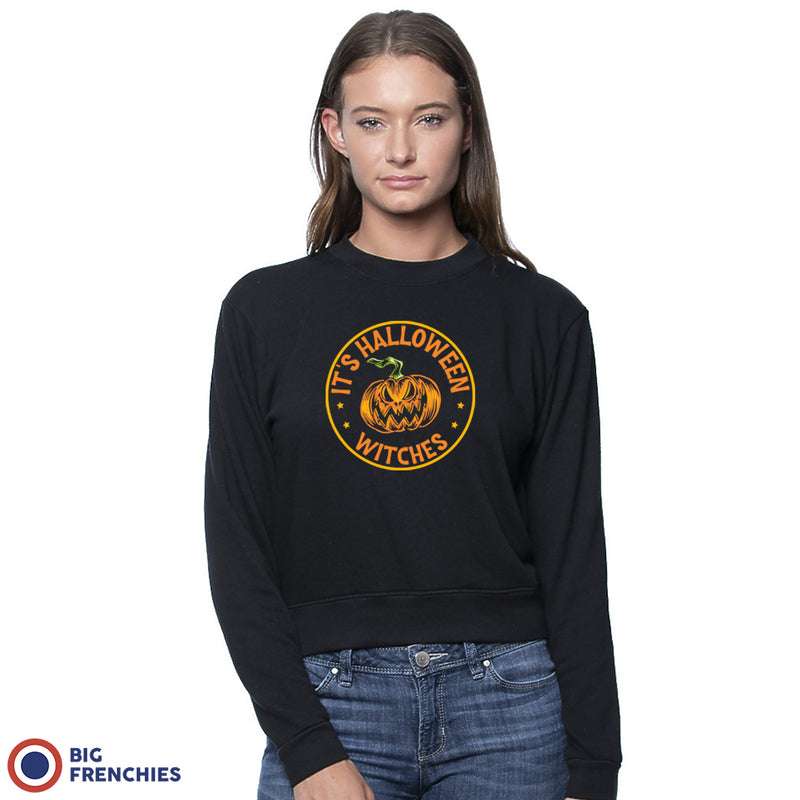 It's Halloween Witches Women's Organic Cotton RPET French Terry Crew